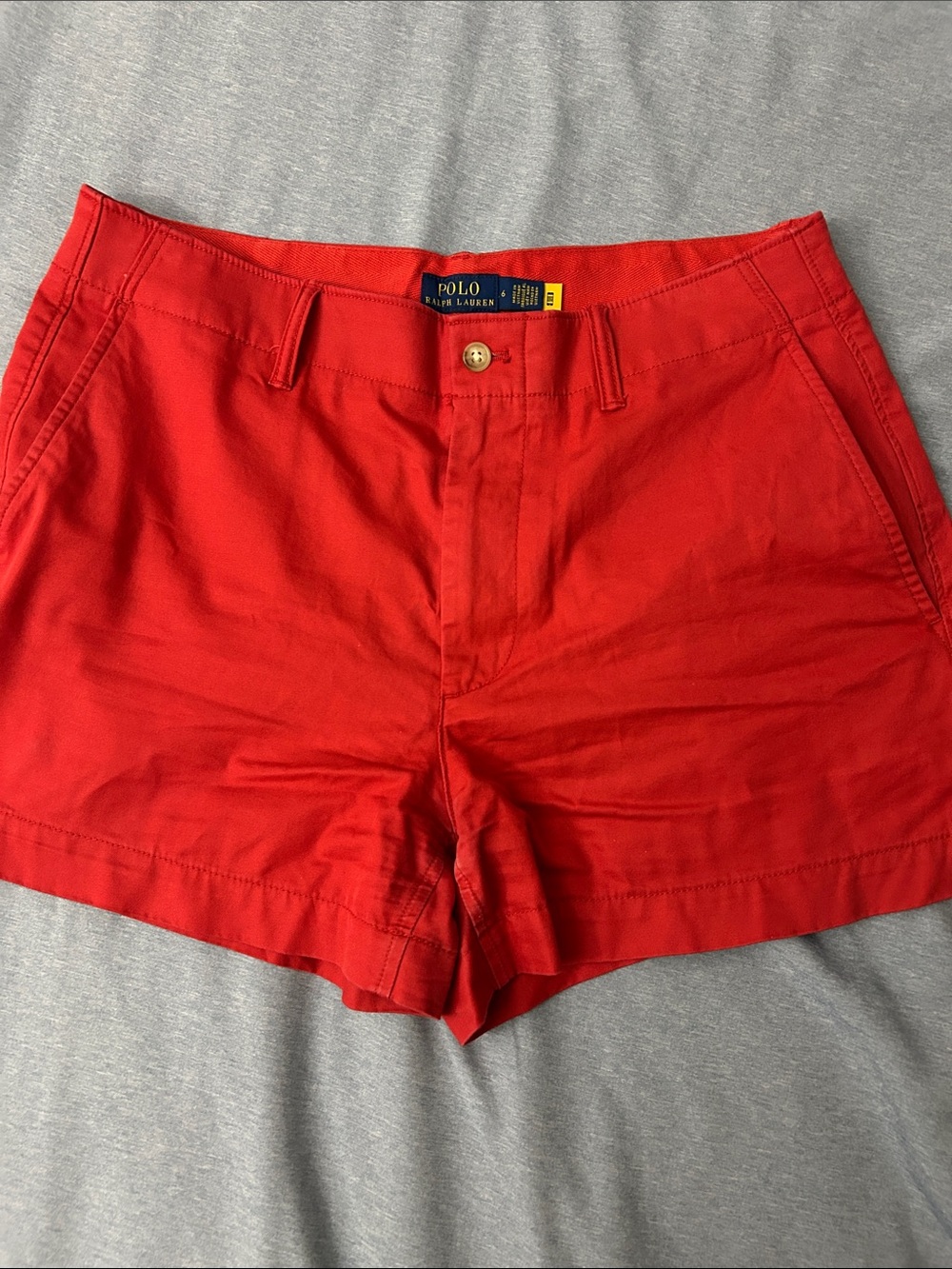 Polo by Ralph Lauren Bright Red Women's Cotton Shorts